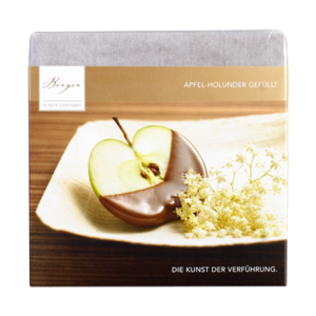 Berger Schokolade, Apfel-Holunder, gef&uuml;llt, 100g