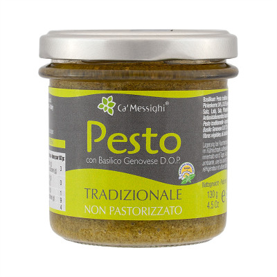 Ca' Messighi Pesto, Basilico Genovese D.O.P., Tradizionale, 130g