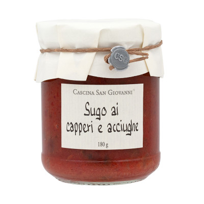 Cascina San Giovanni Sauce, Sugo ai capperi e acciughe, 180g