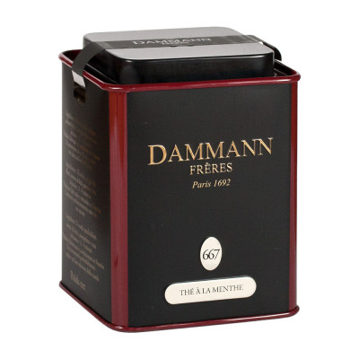 Dammann Frères Tee, Thé Vert à la Menthe, 100g Dose