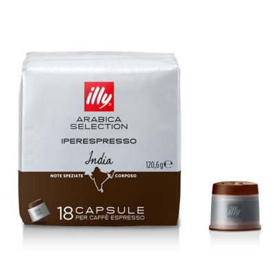 illy Espresso, Kapseln, Arabica Selection Indien, 18 Stück