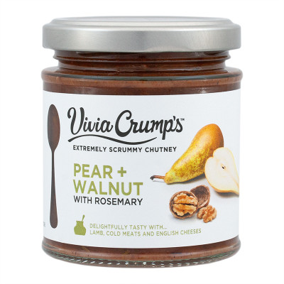 Vivia Crump's Chutney, Birne und Walnuss mit Rosmarin, 200g