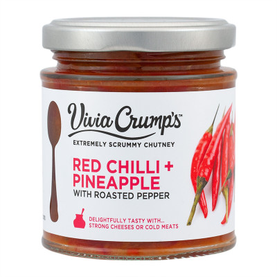 Vivia Crump's Chutney, Roter Chili und Ananas mit geröstetem Paprika, 200g