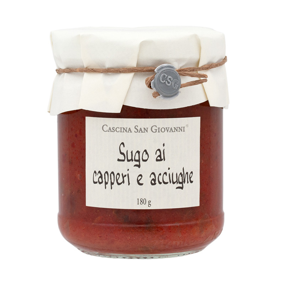 Cascina San Giovanni Sauce, Sugo ai capperi e acciughe, 180g