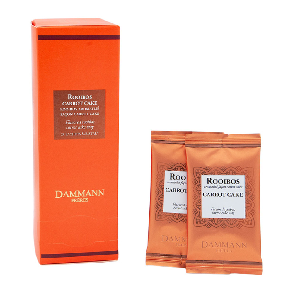 Dammann Frères Tee, Rooibos Carrot Cake, 24 Beutel, einzeln verpackt