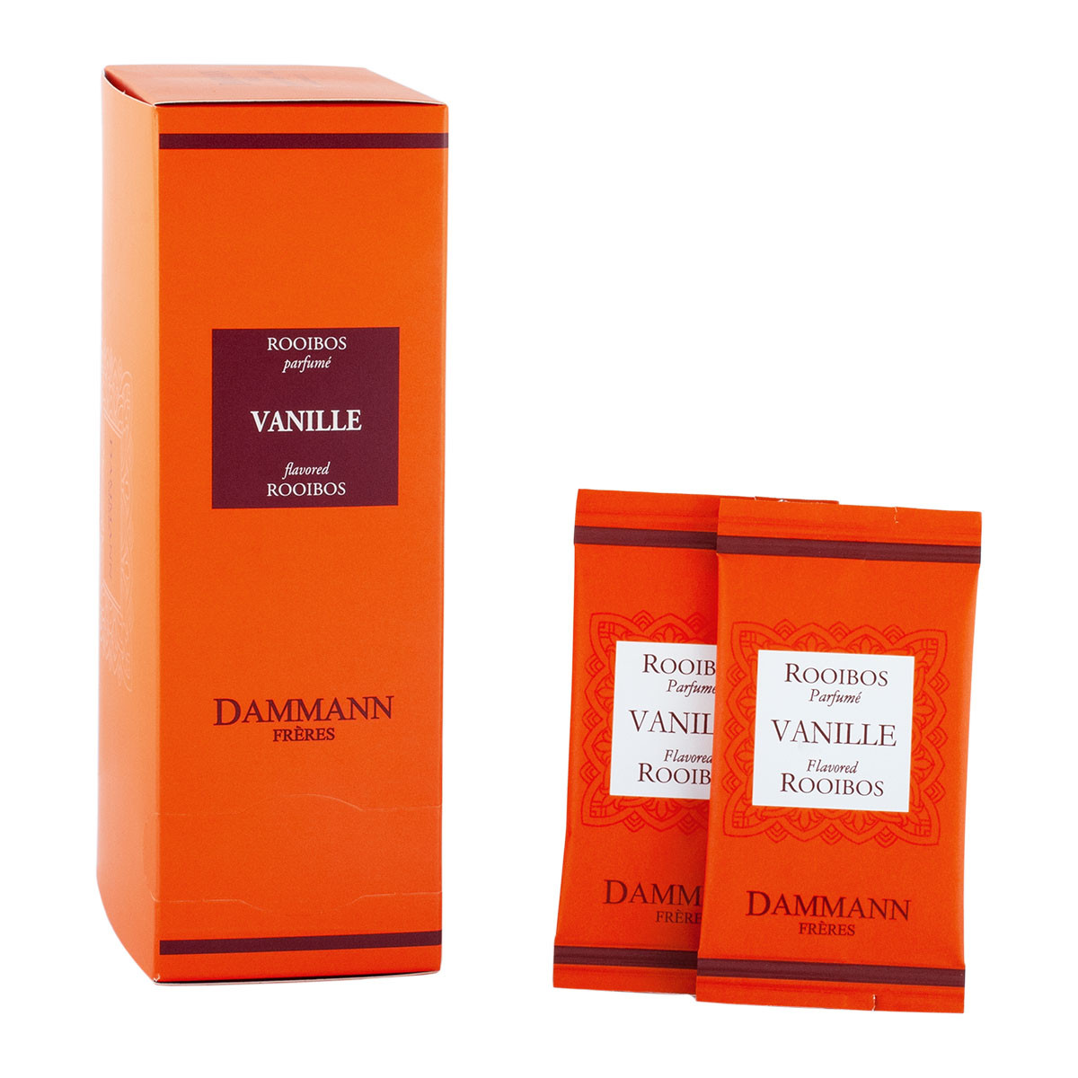 Dammann Frères Tee, Rooibos Vanille, 24 Beutel, einzeln verpackt