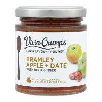 Vivia Crump's Chutney, Bramley Apfel und Dattel mit Ingwer, 200g